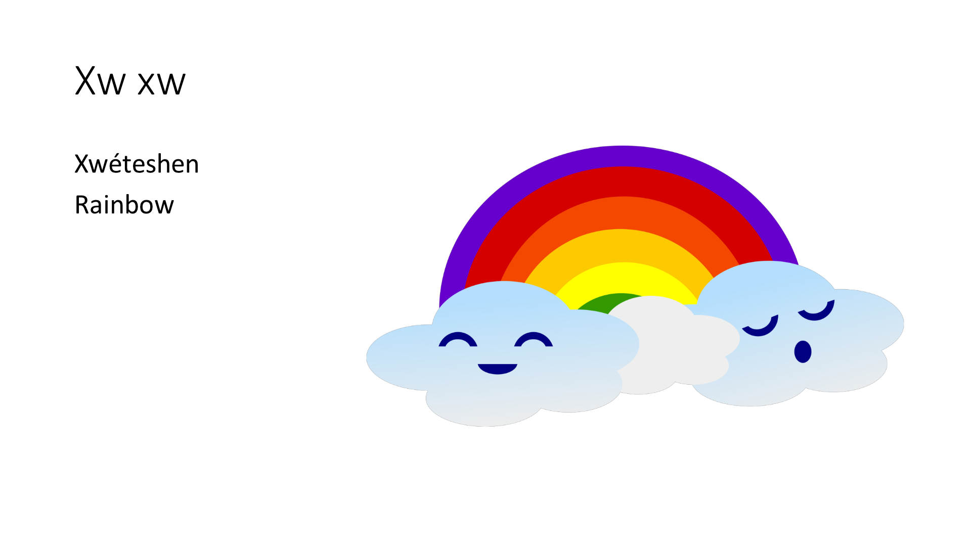 Illustration of a rainbow