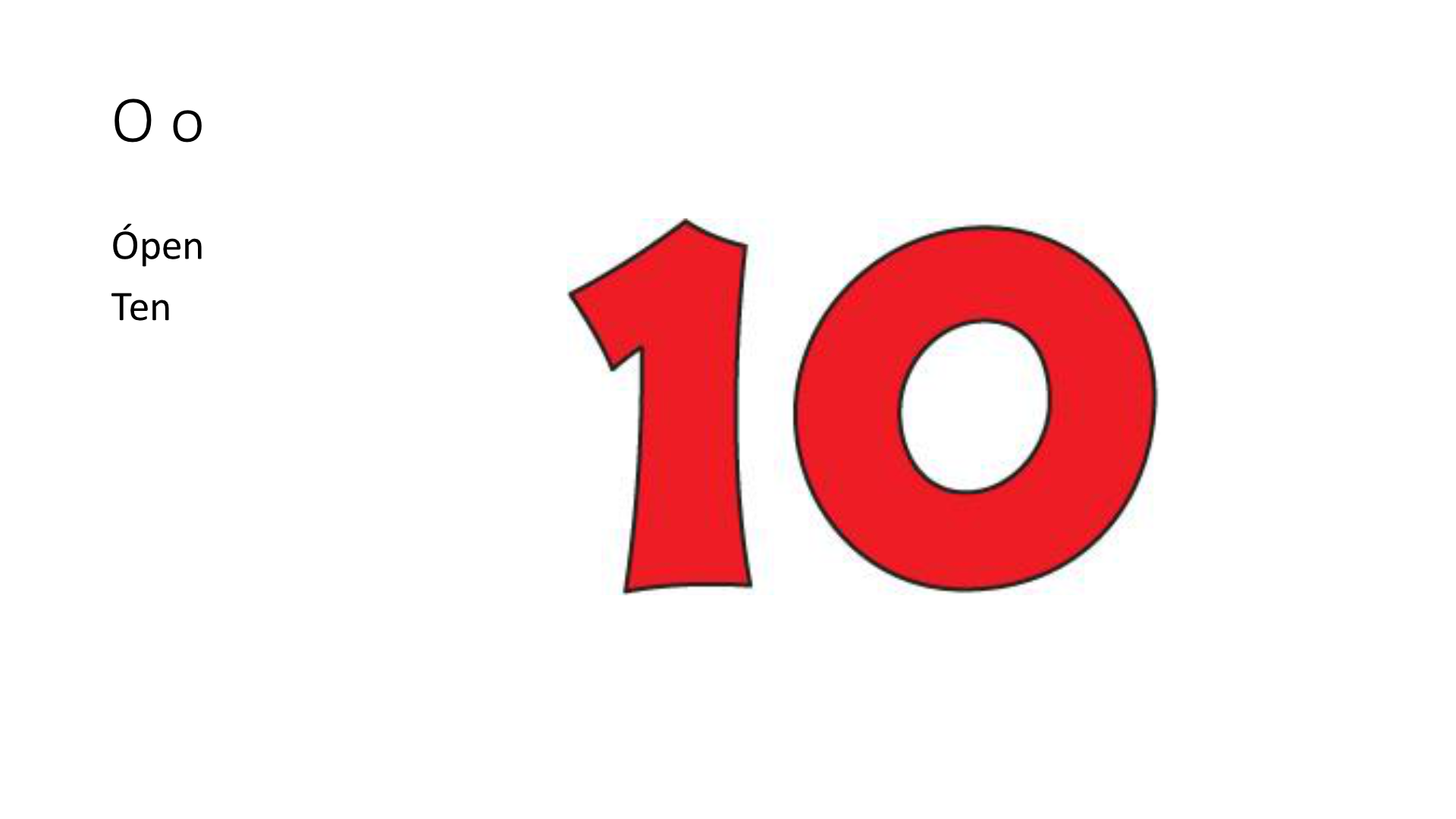 The number 10